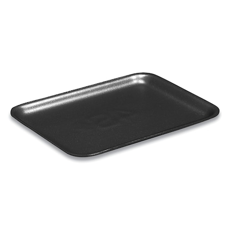 Pactiv Evergreen Supermarket Trays, No 4S, 9.25 x 7.25 x 0.69, Black, PK500 51P904S